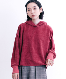 MERLOT | 裾カットオフパーカー1151(パーカー)