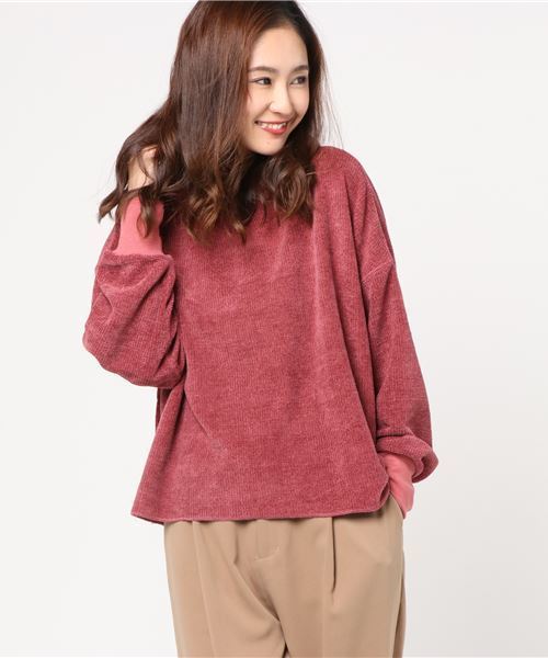 MERLOT（メルロー）の「裾カットオフパーカー1151（パーカー・レディース・ホワイト/ブラック/ベージュ/ネイビー/ピンク・FREE）」の14枚目の写真