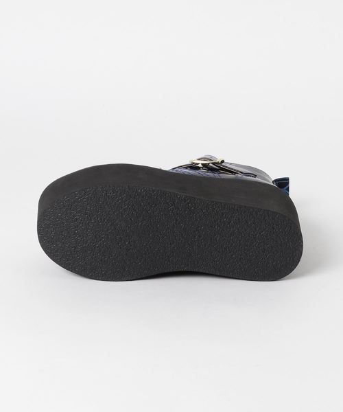 YOSUKE（ヨースケ）の「「YOSUKE/ヨースケ」厚底レースアップハイカットスニーカー（スニーカー・レディース・ブラック/クリアブラック/ブラック×ホワイト・23/24/22.5/24.5/23.5/25）」の4枚目の写真