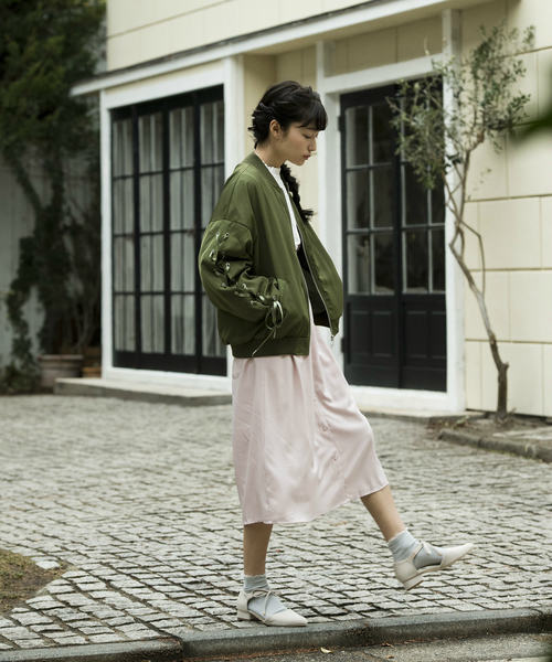 OLIVE des OLIVE（オリーブデオリーブ）の「袖レースアップ ブルゾン