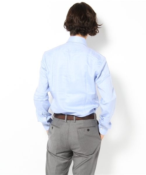 green label relaxing（グリーンレーベルリラクシング）の「[ルイーザ　エスポジット]LUISA H/B WDシャツ（シャツ/ブラウス・メンズ・ホワイト/ライトブルー・37cm/38cm/39cm/40cm/41cm）」の4枚目の写真