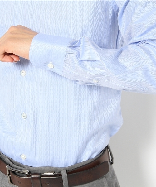green label relaxing（グリーンレーベルリラクシング）の「[ルイーザ　エスポジット]LUISA H/B WDシャツ（シャツ/ブラウス・メンズ・ホワイト/ライトブルー・37cm/38cm/39cm/40cm/41cm）」の6枚目の写真