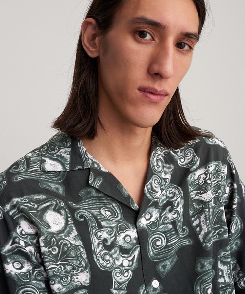 Saturdays NYC（サタデーズ ニューヨークシティ ）の「Canty Pendant Shirt（シャツ/ブラウス・メンズ・パープル/ブラック・X-SMALL/L/M/S/XL）」の3枚目の写真