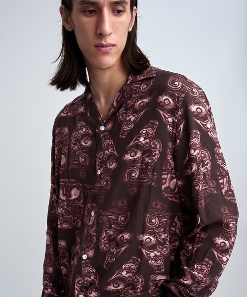 Saturdays NYC（サタデーズ ニューヨークシティ ）の「Canty Pendant Shirt（シャツ/ブラウス・メンズ・パープル/ブラック・X-SMALL/L/M/S/XL）」の8枚目の写真