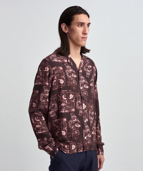 Saturdays NYC（サタデーズ ニューヨークシティ ）の「Canty Pendant Shirt（シャツ/ブラウス・メンズ・パープル/ブラック・X-SMALL/L/M/S/XL）」の9枚目の写真