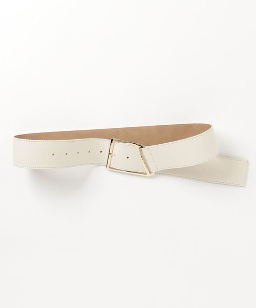 RIVE DROITE（リヴドロワ）の「変形バックルベルト（ベルト・レディース・アイボリー/ライトグレー/ライトベージュ・FREE）」の2枚目の写真
