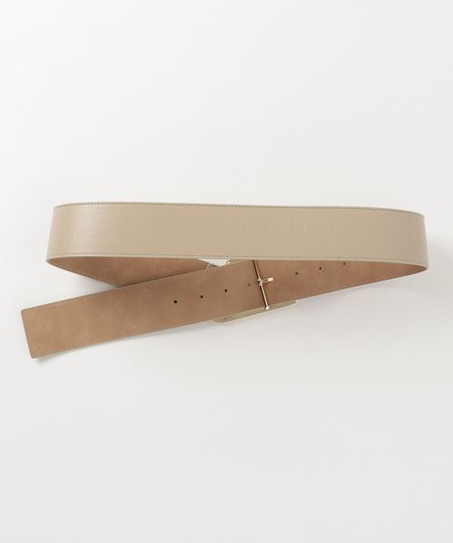RIVE DROITE（リヴドロワ）の「変形バックルベルト（ベルト・レディース・アイボリー/ライトグレー/ライトベージュ・FREE）」の4枚目の写真