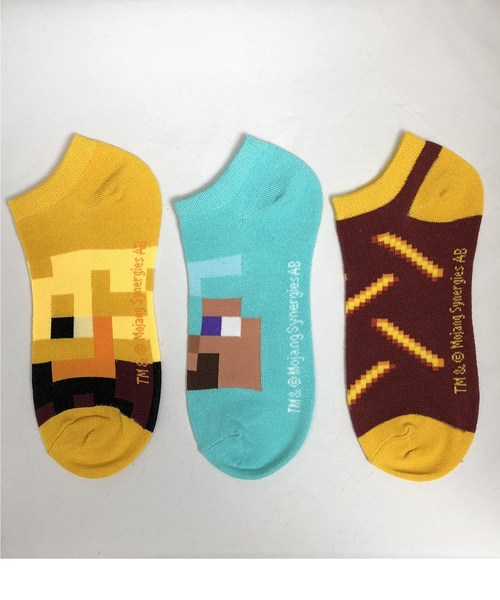 ブレイズロッド ブレイズ マインクラフト 靴下 ソックス 靴下 Shows ダイヤのフル装備 Pack 1set Ability アビリティ のファッション Mf027bnsgl Minecraft レッグウェア マインクラフト Pack 1set ソックス No 3