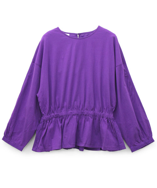 RNA-N（アールエヌエーエヌ）の「M0958 コットンボリュームブラウス（シャツ/ブラウス・レディース・ベージュ/パープル/オフホワイト・MEDIUM）」の11枚目の写真