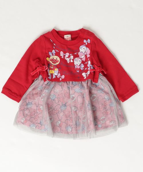 チュール総柄ワンピース ワンピース Anpanman Collection アンパンマンキッズコレクション のファッション ワンピース セール アンパンマン Anpanman Kids Kids