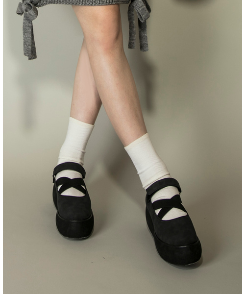 Candy Stripper（キャンディストリッパー）の「CROSSING BELT シューズ（その他シューズ・レディース・ブラック/グレー・S/M/L）」の2枚目の写真