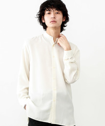 STUDIOUS | 【STUDIOUS】ウールライクツイルバンドカラーシャツ(シャツ/ブラウス)