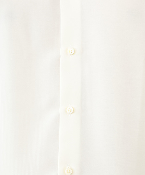 STUDIOUS(ステュディオス)の「【STUDIOUS】ウールライクツイルバンドカラーシャツ【ZOZO限定アイテム】(シャツ/ブラウス・メンズ・ホワイト/ネイビー・1/2/3)」の4枚目の写真