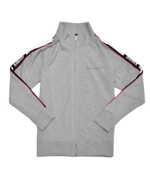 JOKER(ジョーカー)の「袖ラインスタンドZIPジャケット(ブルゾン・メンズ・ブラック/杢グレー・M/L/XL/XXL)」の12枚目の写真