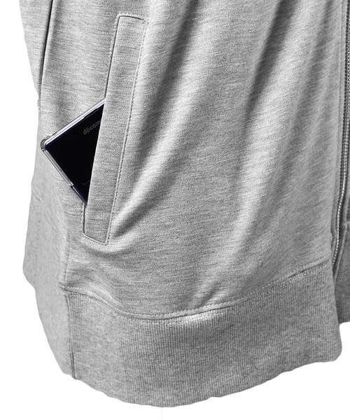 JOKER(ジョーカー)の「袖ラインスタンドZIPジャケット(ブルゾン・メンズ・ブラック/杢グレー・M/L/XL/XXL)」の11枚目の写真