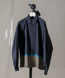 MAISON SPECIAL | オーバーサイズ配色クロップドシャツ 【MAISON SPECIAL/メゾンスペシャル】(シャツ/ブラウス)