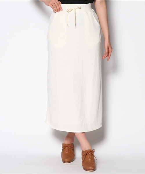 WEGO(ウィゴー)の「WEGO/スウェットマキシスカート(スカート・レディース・アイボリー/ホワイト系その他/ブラック/杢グレー/ネイビー・FREE)」の19枚目の写真