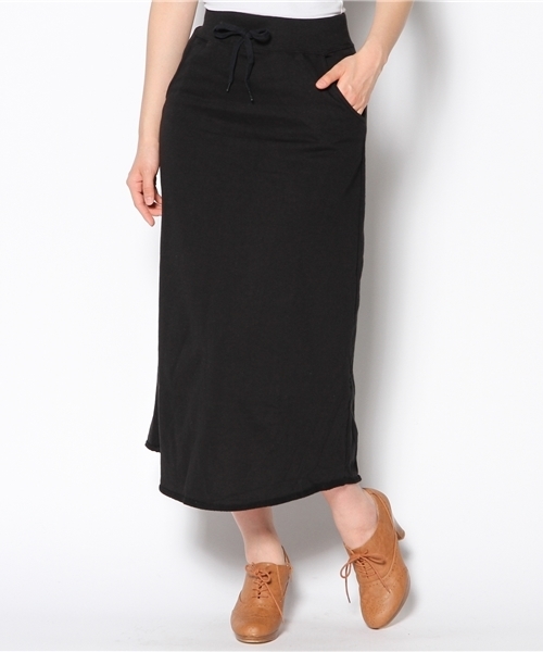 WEGO(ウィゴー)の「WEGO/スウェットマキシスカート(スカート・レディース・アイボリー/ホワイト系その他/ブラック/杢グレー/ネイビー・FREE)」の15枚目の写真