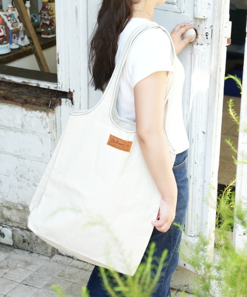DULTON(ダルトン)の「ROUGHLY BAG/トートバッグ(トートバッグ・メンズ・カーキ/ナチュラル/ストライプ・FREE)」の2枚目の写真