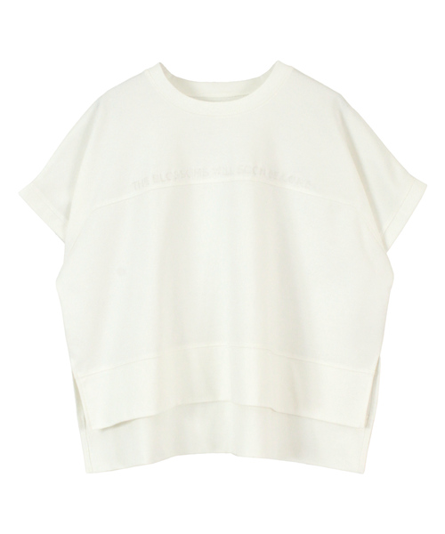 titivate（ティティベイト）の「ﾛｺﾞ刺繍ﾎﾟﾝﾁｶｯﾄｿｰﾌﾟﾙｵｰﾊﾞｰ（Tシャツ/カットソー・レディース・オフホワイト/ブラック/ベージュ/ラベンダー・S/M）」の7枚目の写真