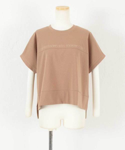 titivate（ティティベイト）の「ﾛｺﾞ刺繍ﾎﾟﾝﾁｶｯﾄｿｰﾌﾟﾙｵｰﾊﾞｰ（Tシャツ/カットソー・レディース・オフホワイト/ブラック/ベージュ/ラベンダー・S/M）」の15枚目の写真