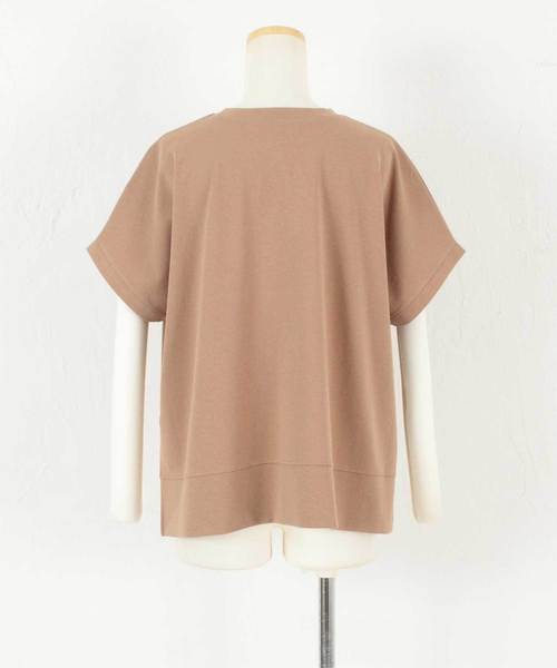 titivate（ティティベイト）の「ﾛｺﾞ刺繍ﾎﾟﾝﾁｶｯﾄｿｰﾌﾟﾙｵｰﾊﾞｰ（Tシャツ/カットソー・レディース・オフホワイト/ブラック/ベージュ/ラベンダー・S/M）」の10枚目の写真