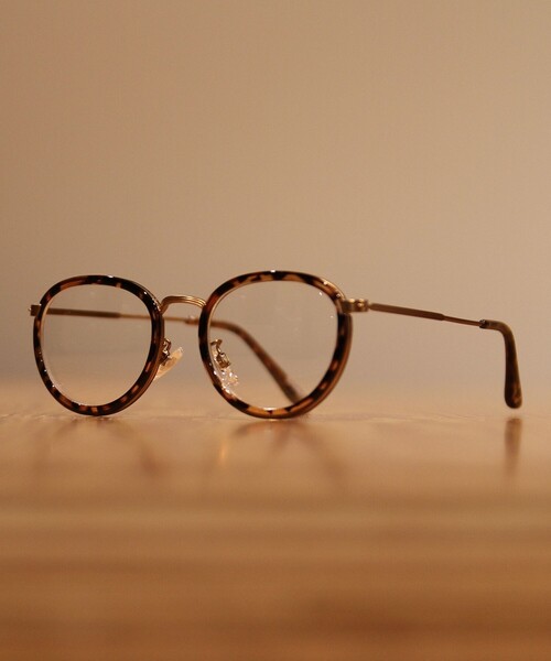 coen（コーエン）の「ボストンClearLens メガネ（メガネ・メンズ・ブラウン/ブラック・FREE）」の3枚目の写真