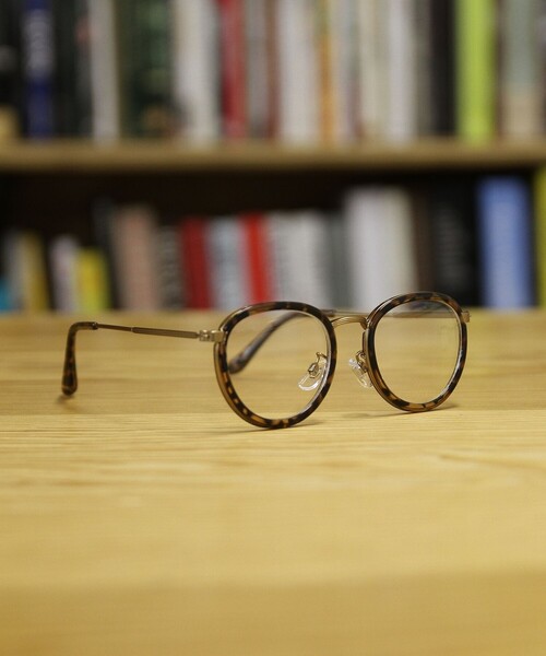 coen（コーエン）の「ボストンClearLens メガネ（メガネ・メンズ・ブラウン/ブラック・FREE）」の5枚目の写真