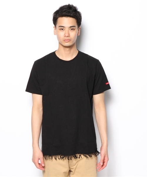BEAMS T（ビームスティー）の「ETHOS  / FRINGE T （Tシャツ/カットソー・メンズ・ミント/ブラック系その他・MEDIUM/SMALL/LARGE/X-LARGE）」の3枚目の写真