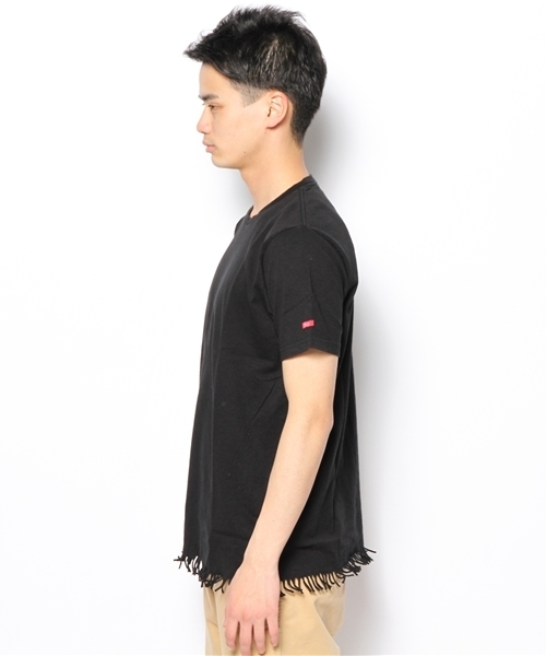 BEAMS T（ビームスティー）の「ETHOS  / FRINGE T （Tシャツ/カットソー・メンズ・ミント/ブラック系その他・MEDIUM/SMALL/LARGE/X-LARGE）」の4枚目の写真
