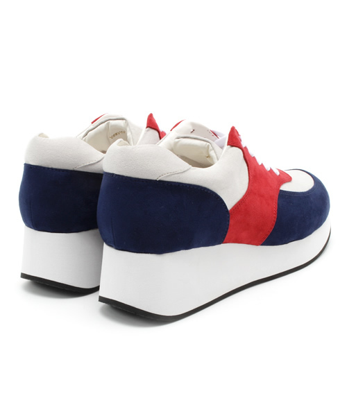 one after another NICE CLAUP（ワンアフターアナザーナイスクラップ）の「【ヒルナンデス紹介商品　ナイスクラップ】NICEｽﾆｰｶｰ（スニーカー・レディース・レッド/ピンク・SMALL/MEDIUM/LARGE）」の5枚目の写真