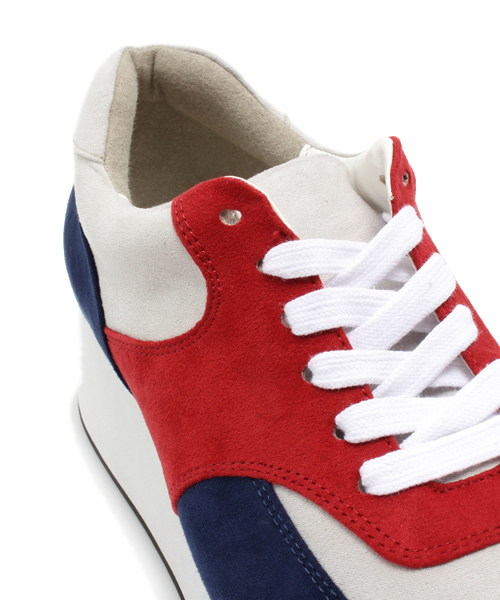 one after another NICE CLAUP（ワンアフターアナザーナイスクラップ）の「【ヒルナンデス紹介商品　ナイスクラップ】NICEｽﾆｰｶｰ（スニーカー・レディース・レッド/ピンク・SMALL/MEDIUM/LARGE）」の7枚目の写真