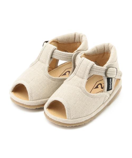 ZOOM（ズーム）の「ZOOM / Linen T-Strap (12.5～14.5cm)（サンダル・キッズ・チャコールグレー/ブラウン/パープル/ベージュ/グレー・13.5/13/12.5/14.5/14）」の8枚目の写真