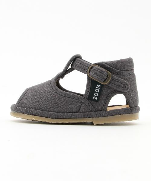 ZOOM（ズーム）の「ZOOM / Linen T-Strap (12.5～14.5cm)（サンダル・キッズ・チャコールグレー/ブラウン/パープル/ベージュ/グレー・13.5/13/12.5/14.5/14）」の10枚目の写真