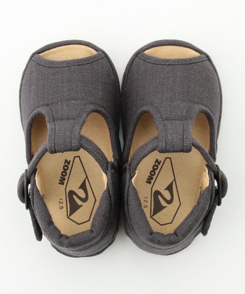 ZOOM（ズーム）の「ZOOM / Linen T-Strap (12.5～14.5cm)（サンダル・キッズ・チャコールグレー/ブラウン/パープル/ベージュ/グレー・13.5/13/12.5/14.5/14）」の18枚目の写真