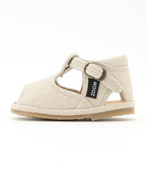 ZOOM（ズーム）の「ZOOM / Linen T-Strap (12.5～14.5cm)（サンダル・キッズ・チャコールグレー/ブラウン/パープル/ベージュ/グレー・13.5/13/12.5/14.5/14）」の21枚目の写真