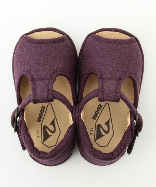 ZOOM（ズーム）の「ZOOM / Linen T-Strap (12.5～14.5cm)（サンダル・キッズ・チャコールグレー/ブラウン/パープル/ベージュ/グレー・13.5/13/12.5/14.5/14）」の16枚目の写真