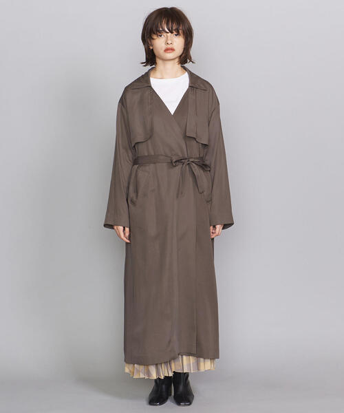 RIM.ARK（リムアーク）の「【別注】＜RIM ARK＞マキシガウン（その他アウター・レディース・ダークグレー/オフホワイト・FREE）」の3枚目の写真