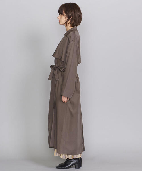 RIM.ARK（リムアーク）の「【別注】＜RIM ARK＞マキシガウン（その他アウター・レディース・ダークグレー/オフホワイト・FREE）」の4枚目の写真