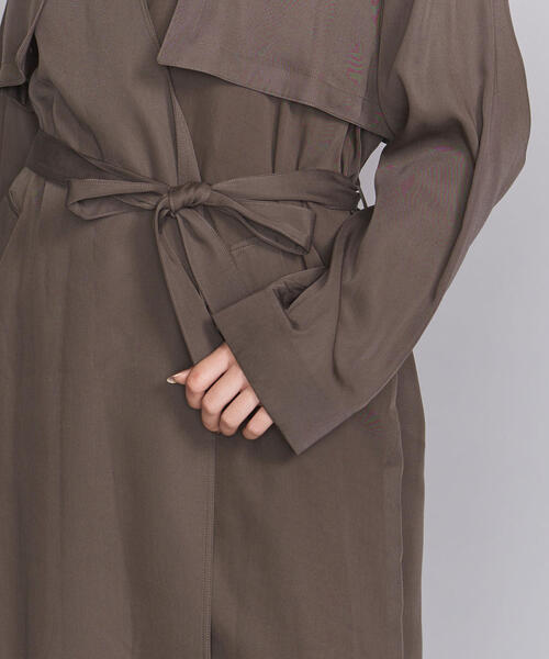 RIM.ARK（リムアーク）の「【別注】＜RIM ARK＞マキシガウン（その他アウター・レディース・ダークグレー/オフホワイト・FREE）」の22枚目の写真