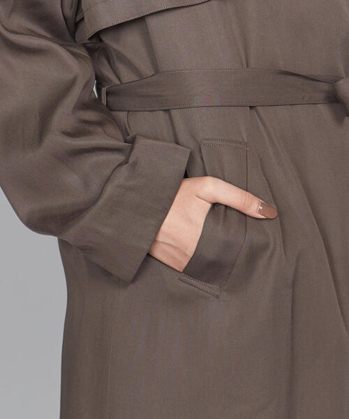 RIM.ARK（リムアーク）の「【別注】＜RIM ARK＞マキシガウン（その他アウター・レディース・ダークグレー/オフホワイト・FREE）」の20枚目の写真