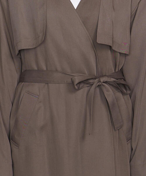 RIM.ARK（リムアーク）の「【別注】＜RIM ARK＞マキシガウン（その他アウター・レディース・ダークグレー/オフホワイト・FREE）」の18枚目の写真