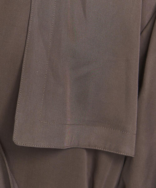 RIM.ARK（リムアーク）の「【別注】＜RIM ARK＞マキシガウン（その他アウター・レディース・ダークグレー/オフホワイト・FREE）」の16枚目の写真