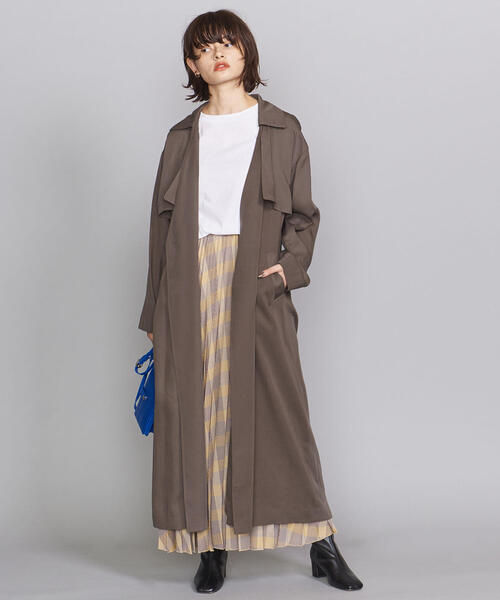 RIM.ARK（リムアーク）の「【別注】＜RIM ARK＞マキシガウン（その他アウター・レディース・ダークグレー/オフホワイト・FREE）」の13枚目の写真