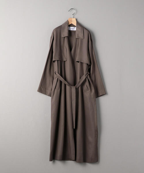 RIM.ARK（リムアーク）の「【別注】＜RIM ARK＞マキシガウン（その他アウター・レディース・ダークグレー/オフホワイト・FREE）」の5枚目の写真