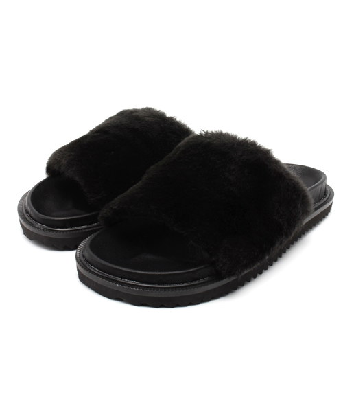 WEGO（ウィゴー）の「WEGO/ファーサンダル（サンダル・レディース・ホワイト/ブラック/ピンク・24.5/23.5）」の12枚目の写真