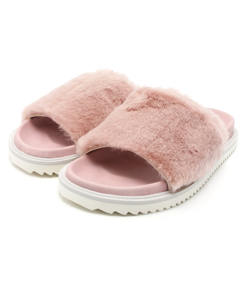 WEGO（ウィゴー）の「WEGO/ファーサンダル（サンダル・レディース・ホワイト/ブラック/ピンク・24.5/23.5）」の13枚目の写真