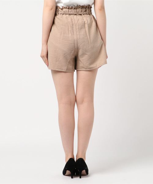 WEGO（ウィゴー）の「WEGO/【セットアップ対応商品】コーデュロイライクフリルリボンキュロット（その他パンツ・レディース・パープル/ブラウン/グリーン/ライトベージュ・FREE）」の6枚目の写真