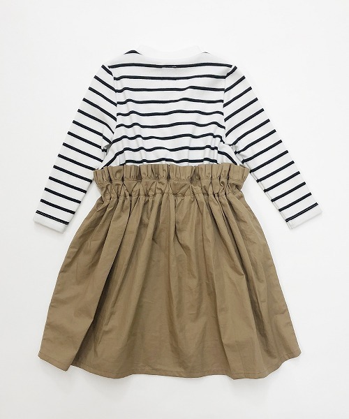 RUGGEDWORKS（ラゲッドワークス）の「ガールズドッキングベア天竺ジャンスカ（ジャンパースカート・キッズ・ホワイト/ブラック・110cm/100cm/120cm/130cm/140cm/150cm/90㎝）」の6枚目の写真