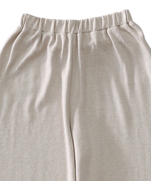 select MOCA（セレクトモカ）の「スムースタッチロングパンツ/ウエストゴムやわらか素材ハイウエストフルレングスリラックスパンツ（その他パンツ・レディース・ブラウン/ライトベージュ・FREE）」の6枚目の写真